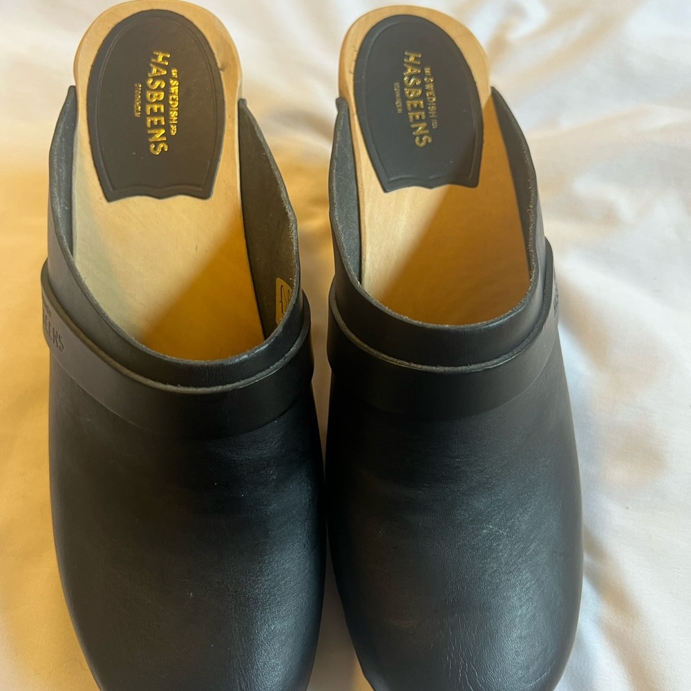 Swedish Hasbeens Classic Slip on Clogs